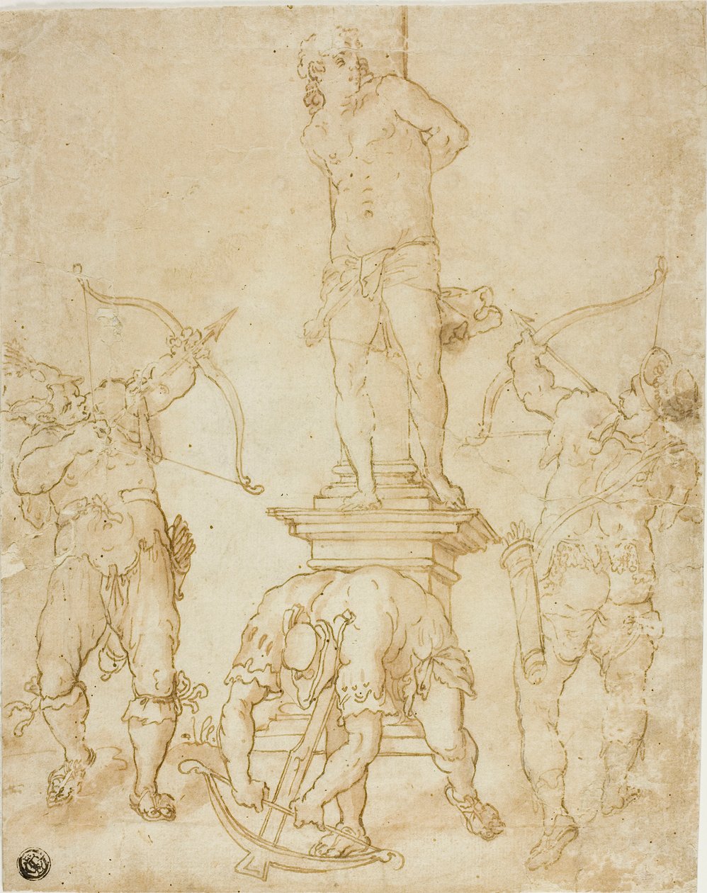 Martirio de San Sebastián de Bartholomaeus Spranger