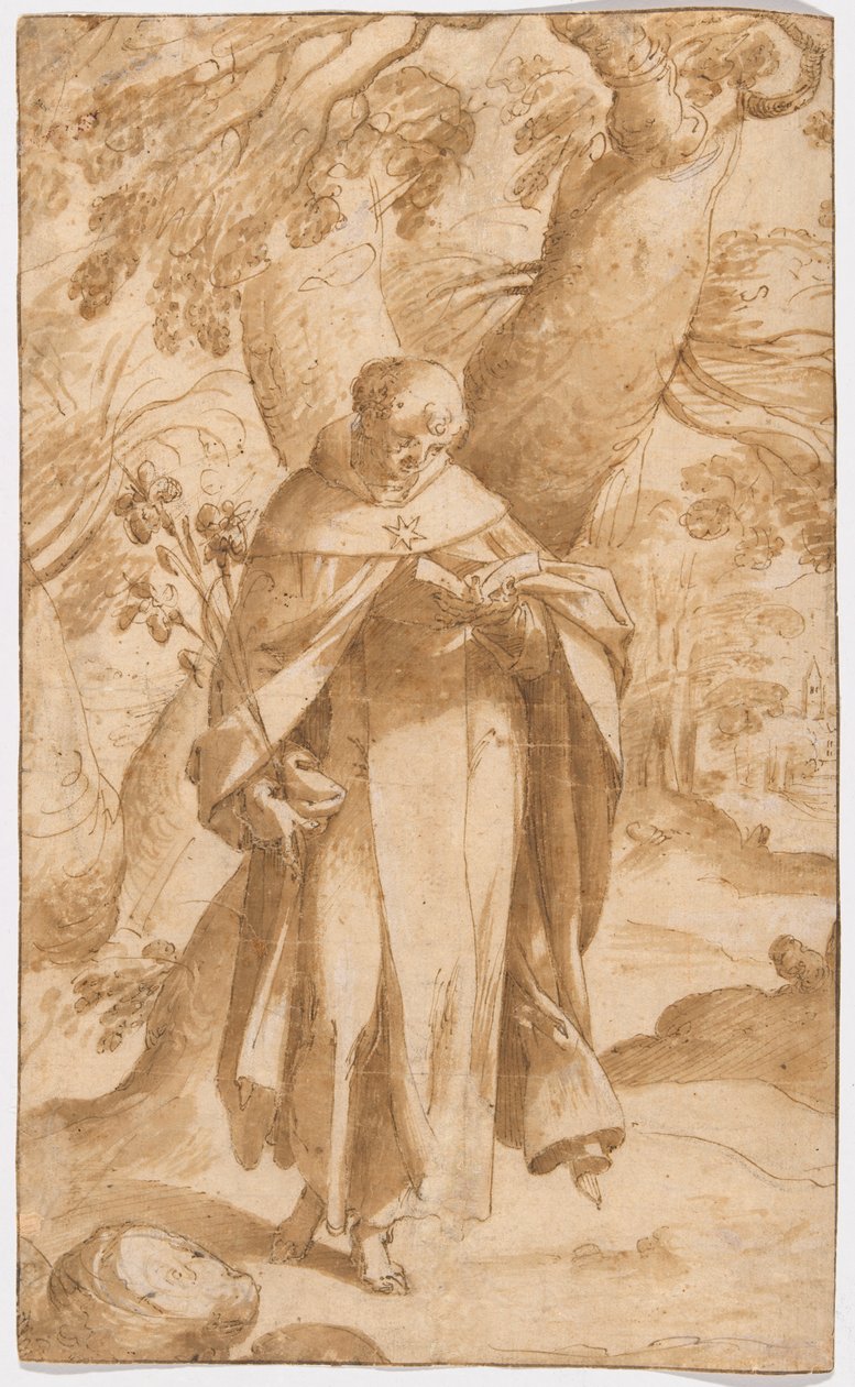 San Domingo leyendo de Bartholomaeus Spranger