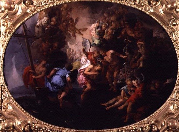 El Bautismo de Cristo de Bartholomaeus Spranger