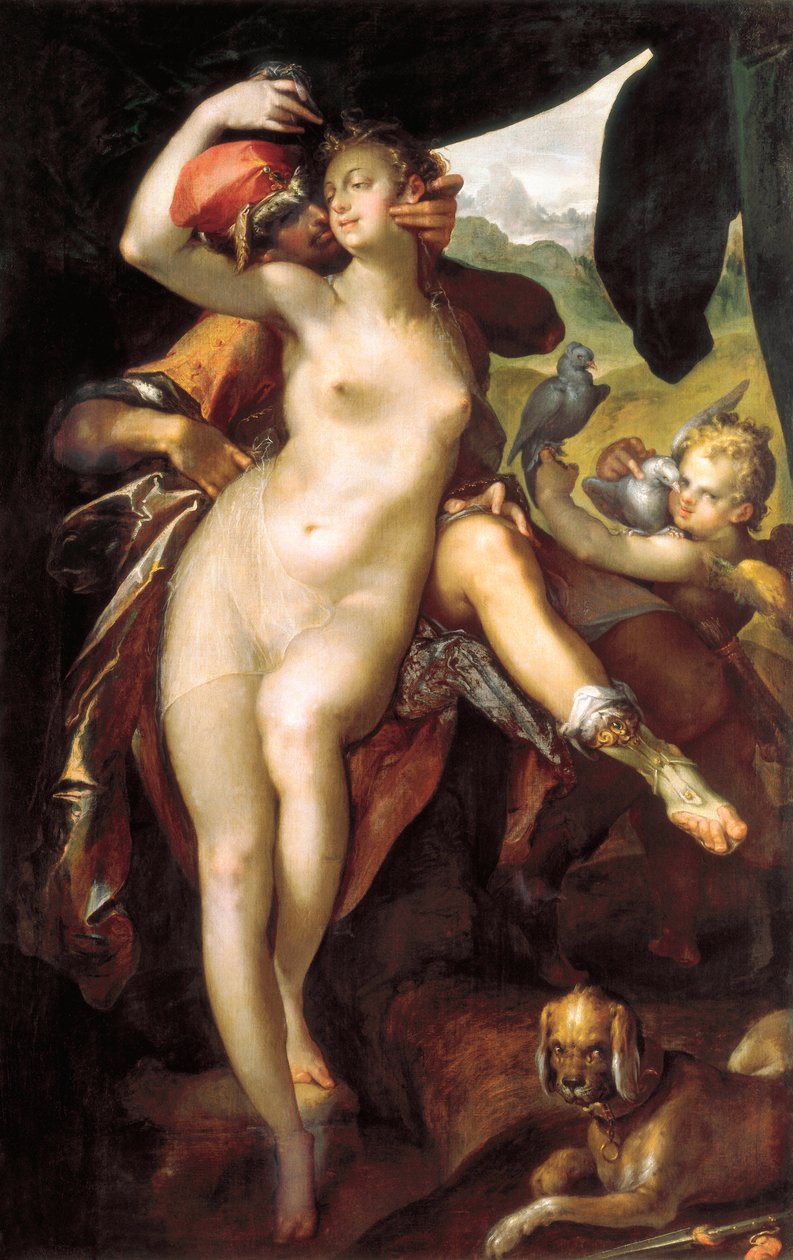 Venus y Adonis de Bartholomaeus Spranger