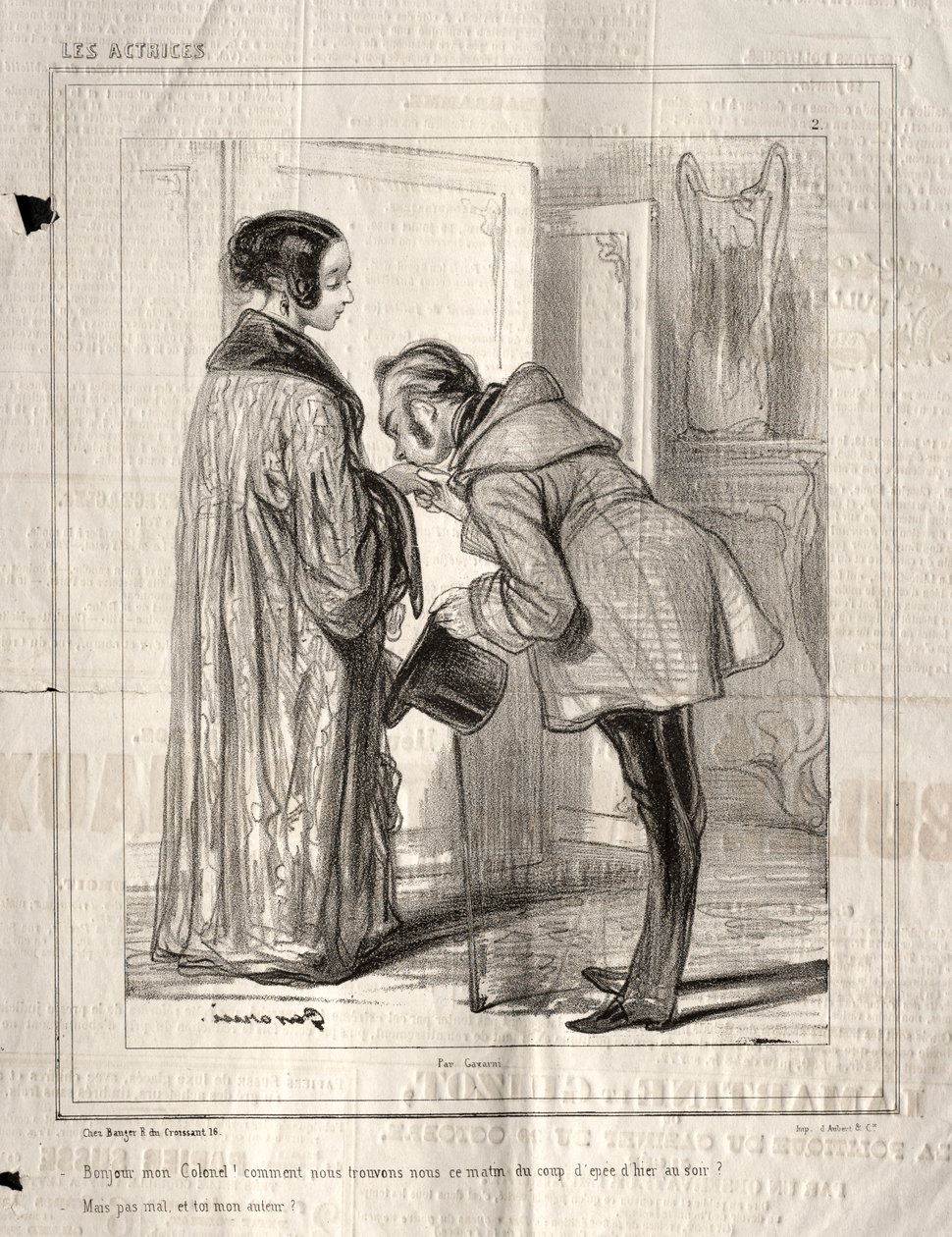 Las actrices: ¡Buenos días mi Coronel! de Bartholomaus Seutter