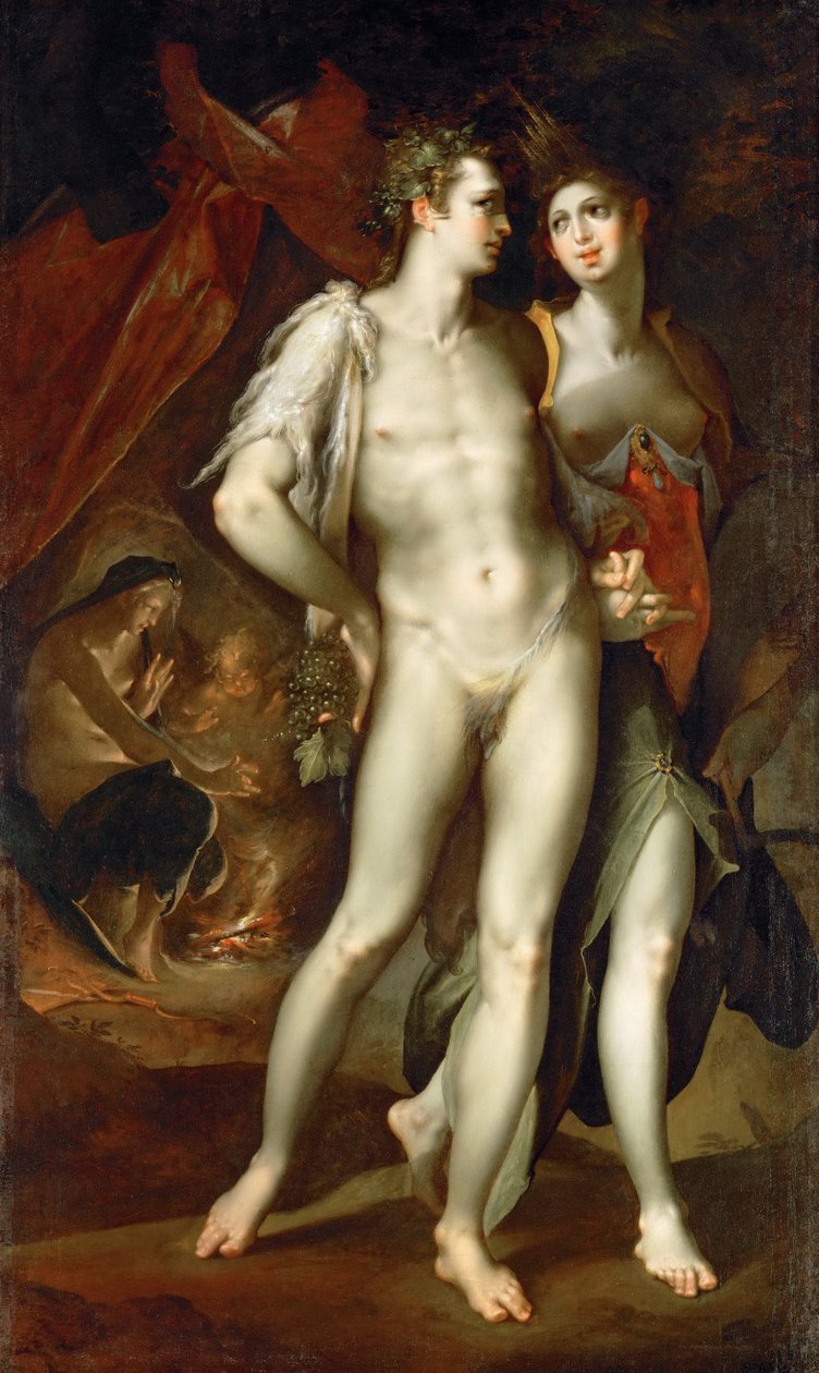 "Sine Cerere et Baccho friget Venus" de Bartholomeus Spranger
