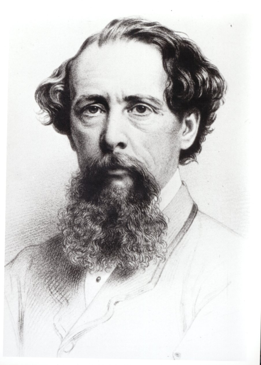 Retrato de Charles Dickens (1812-70), 1861 de Bartholomew Colles Watkins