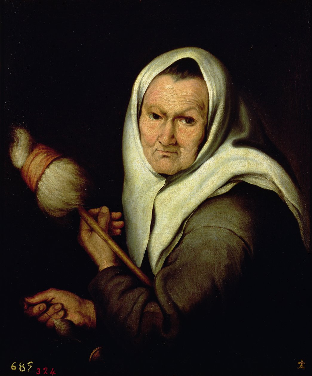 Una anciana hilando de Bartolomé Esteban Murillo
