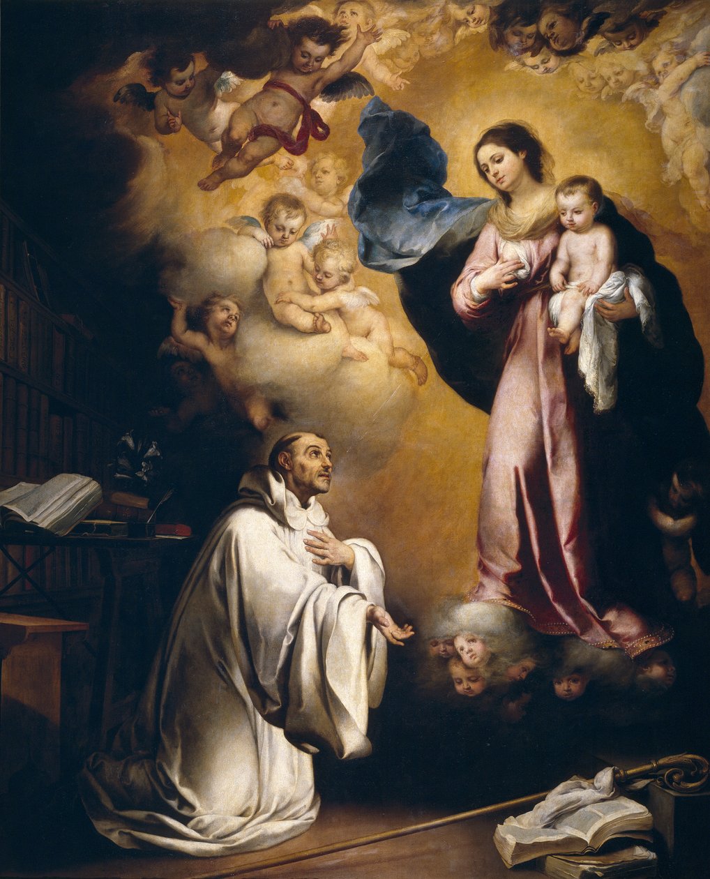 Aparición de la Virgen a san Bernardo de Bartolomé Esteban Murillo