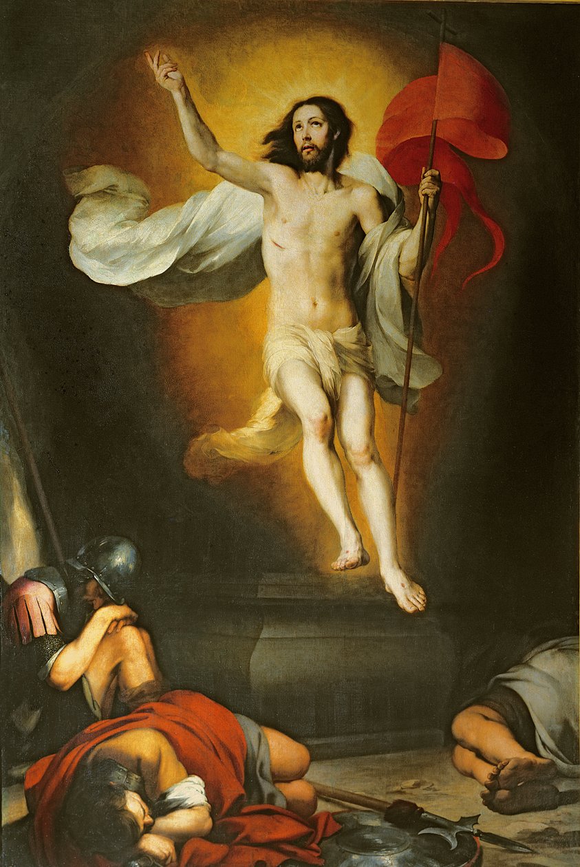 La resurrección de Cristo, siglo XVII de Bartolomé Esteban Murillo