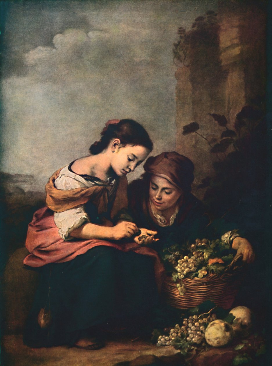 Vendedores de frutas contando su dinero, 1618, 1914 de Bartolomé Esteban Murillo