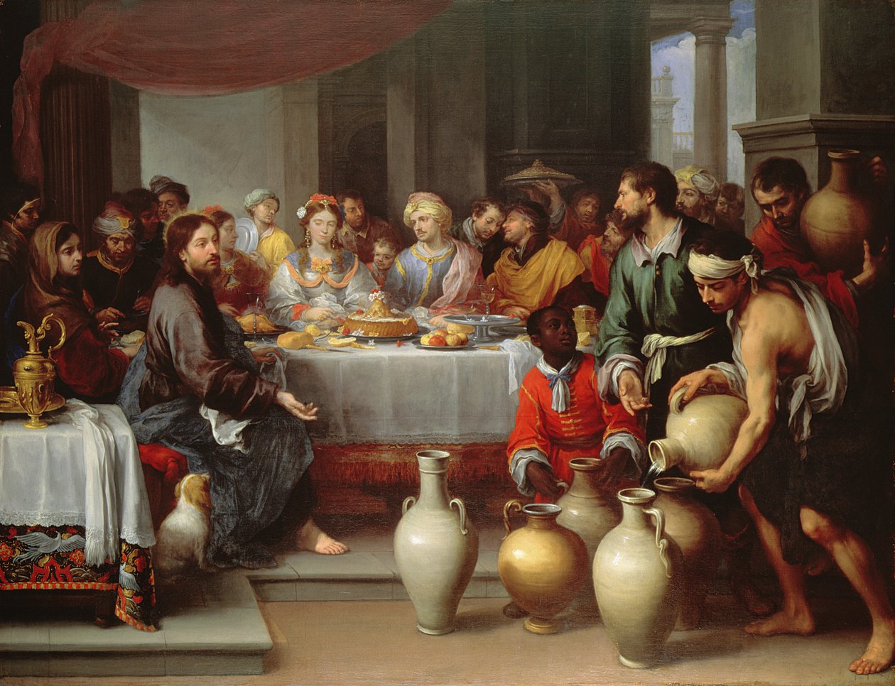 La fiesta de bodas en Caná, c.1665-75 de Bartolomé Esteban Murillo