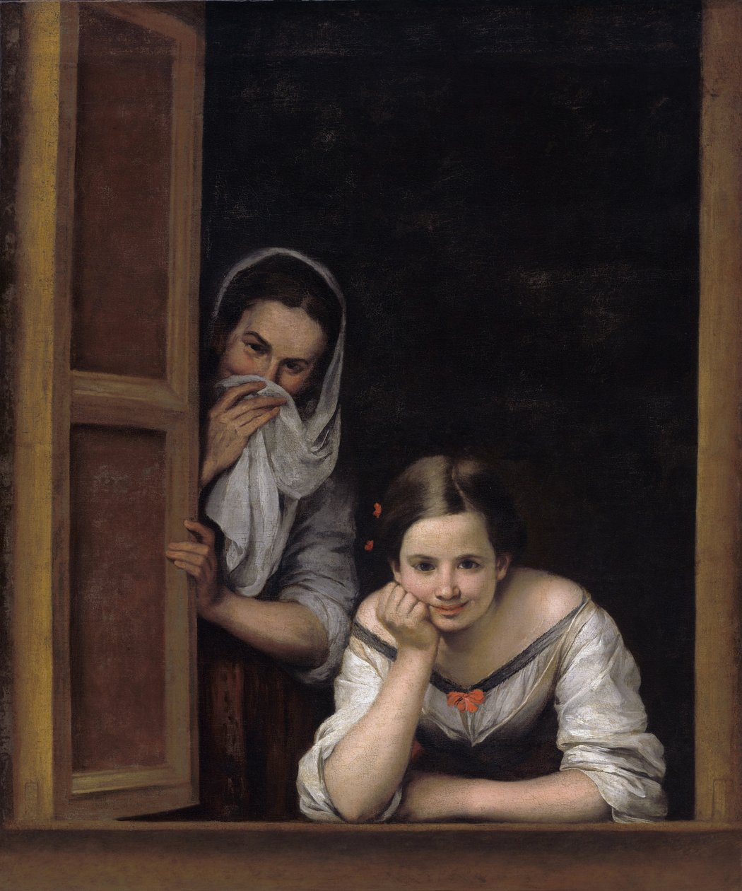 Dos mujeres en una ventana de Bartolomé Esteban Murillo
