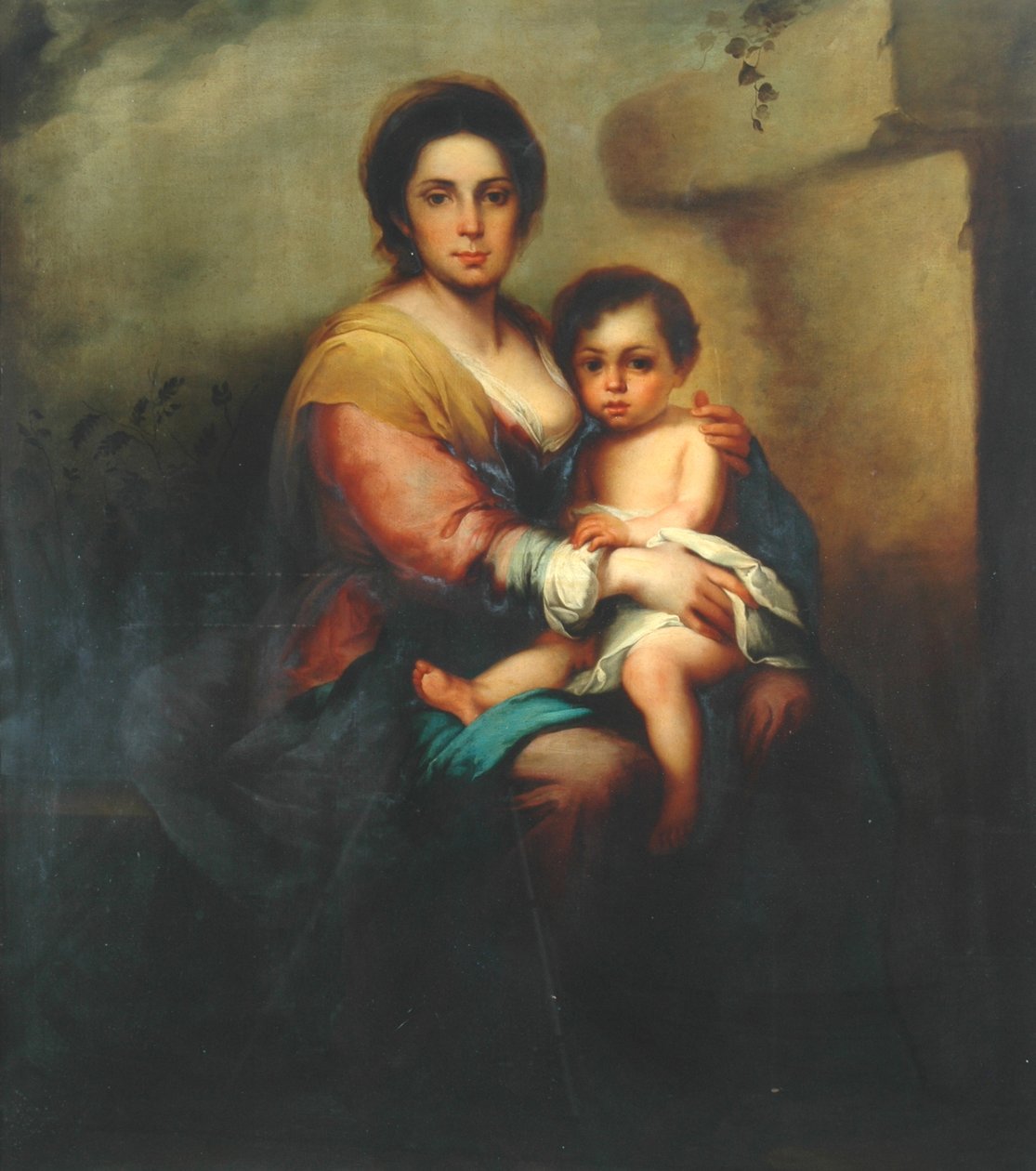 Virgen y niño, siglo XVIII de Bartolomé Esteban Murillo