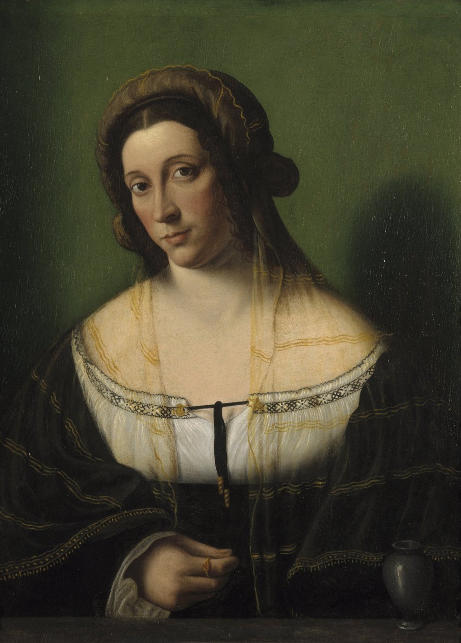 Retrato de una dama como María Magdalena de Bartolomeo Veneto