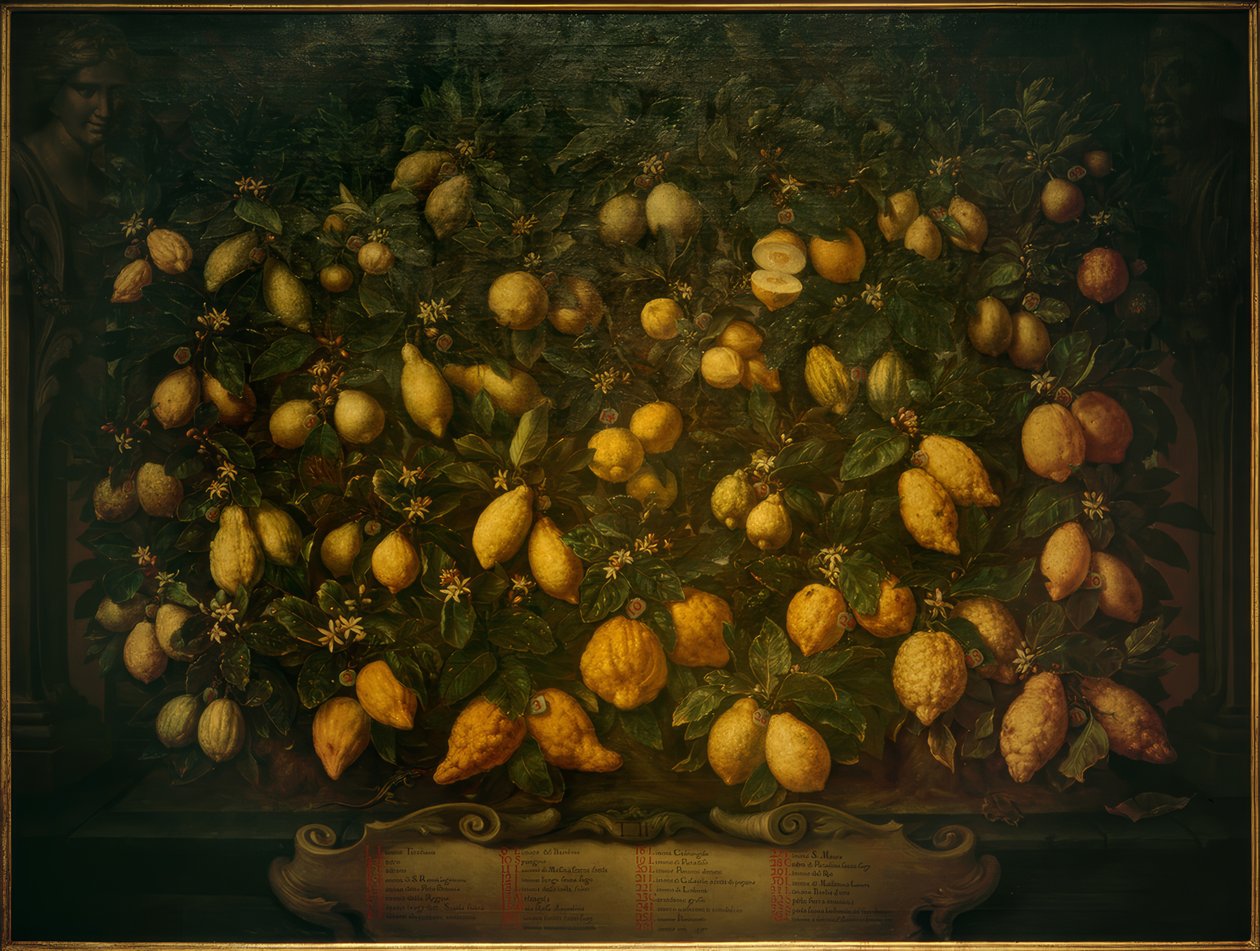 Naranjas amargas, cidras y limones de Bartolomeo Bimbi