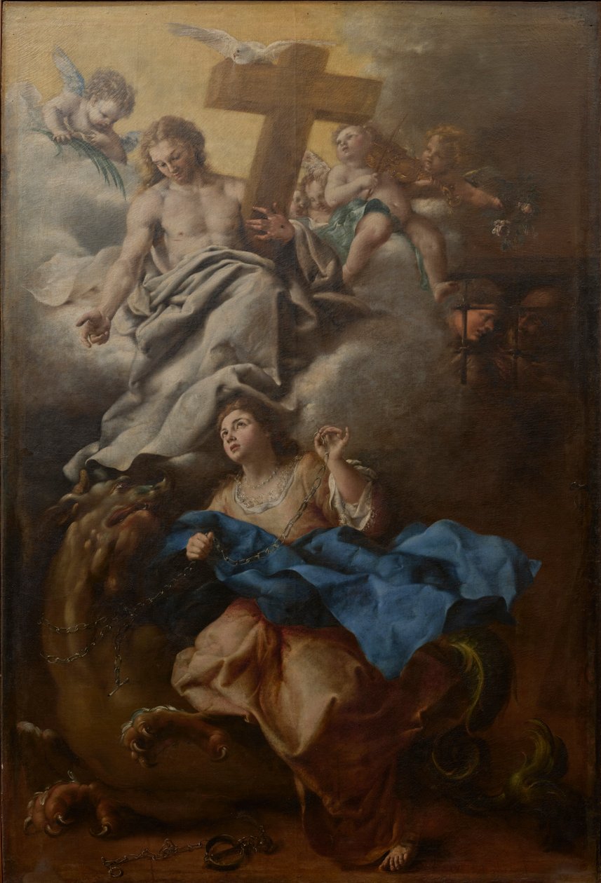 Italiano: Visión de Santa Margarita de Bartolomeo Guidobono