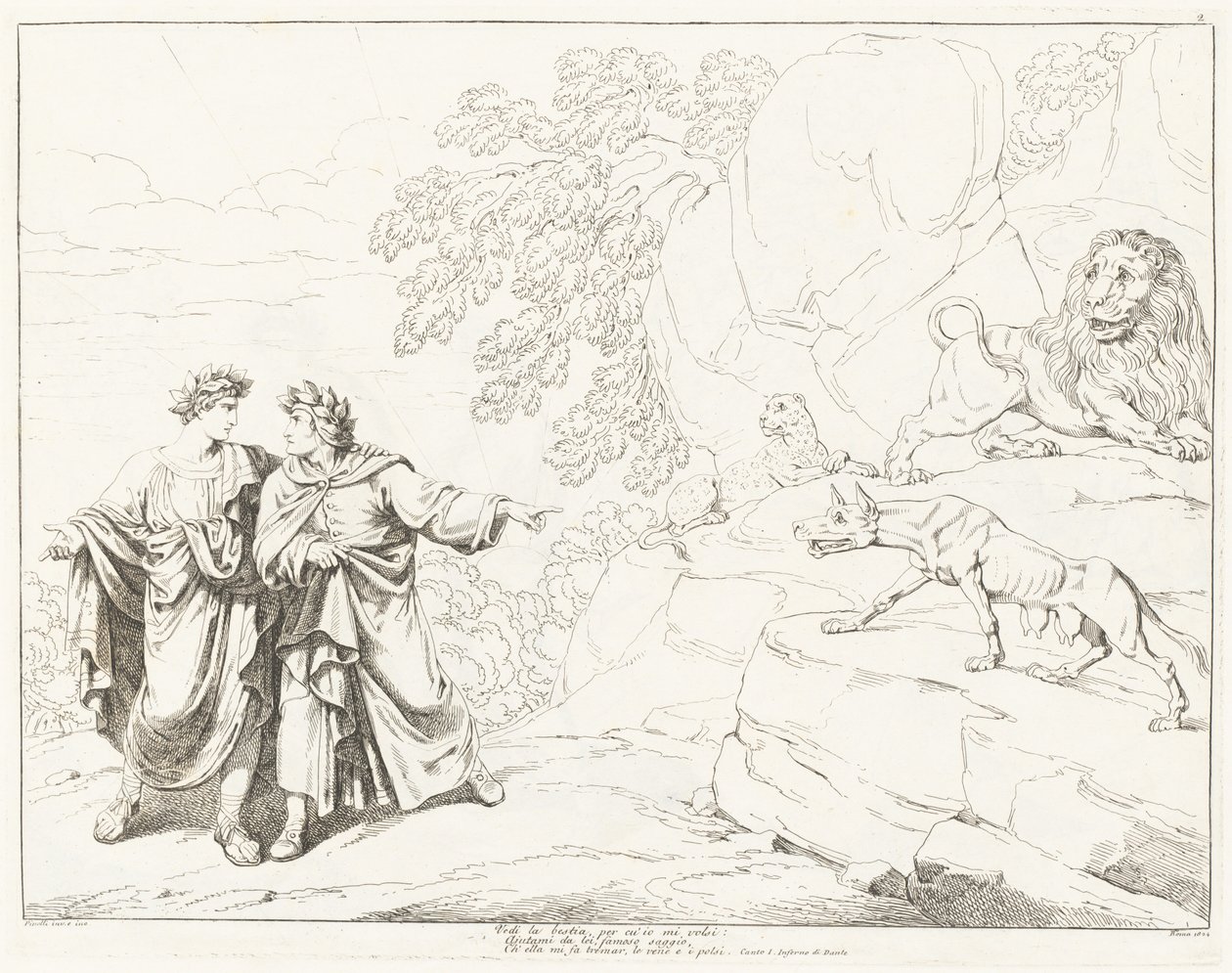 Divina Comedia de Dante (volumen I) de Bartolomeo Pinelli