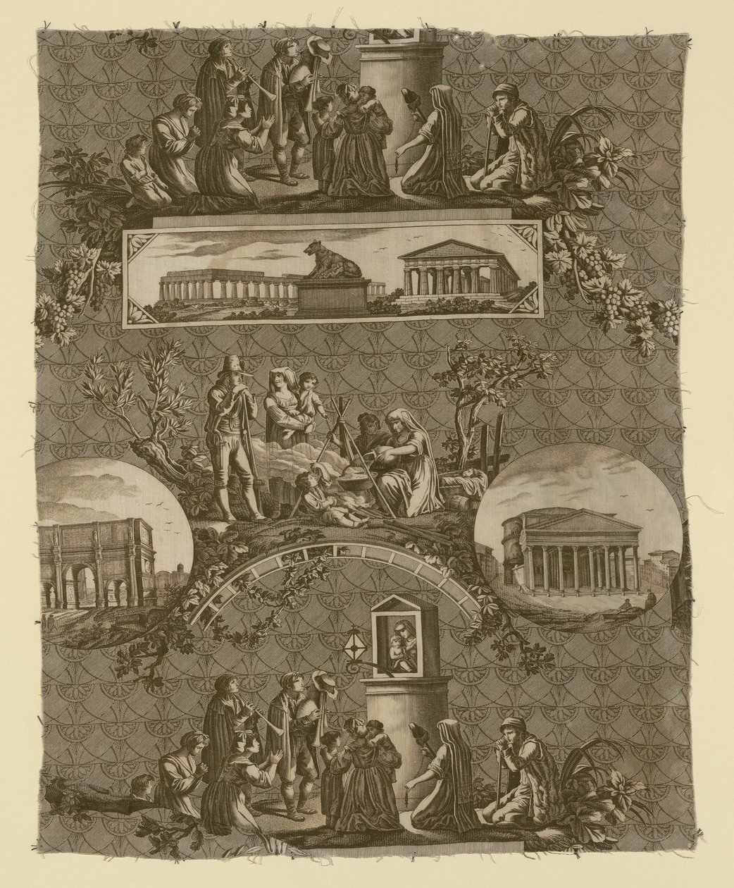 Le Romain (El romano) (Tela de mobiliario) de Bartolomeo Pinelli