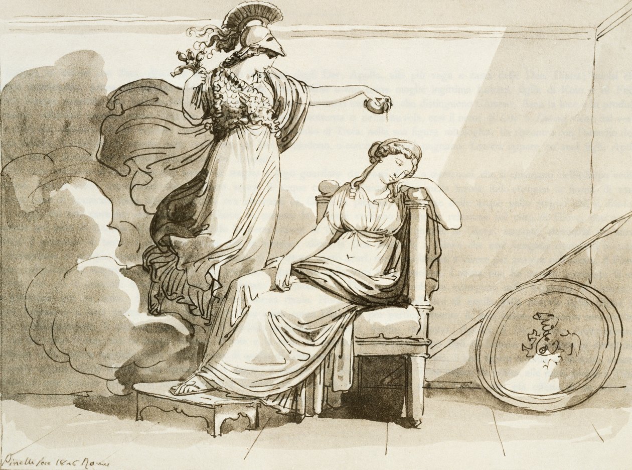 Penélope embellecida por Minerva de Bartolomeo Pinelli