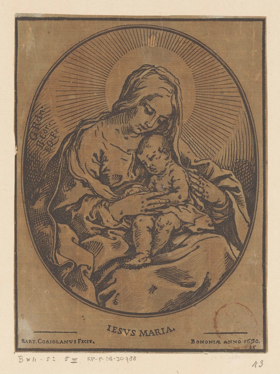 María con el Niño Jesús de Bartolommeo Coriolano