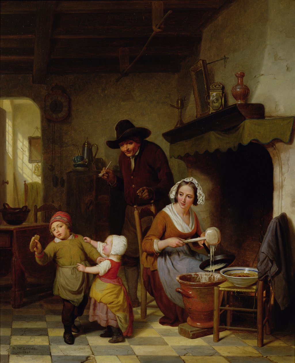 Día de la tortita, 1845 de Basile de Loose