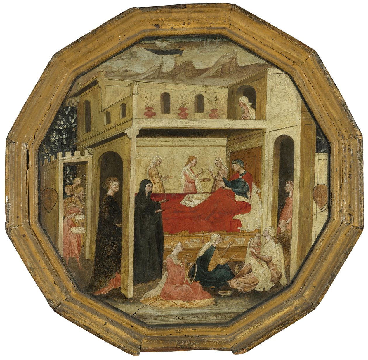 La bandeja de nacimiento de Montauri, 25 de abril de Batrolomeo di Fruosino