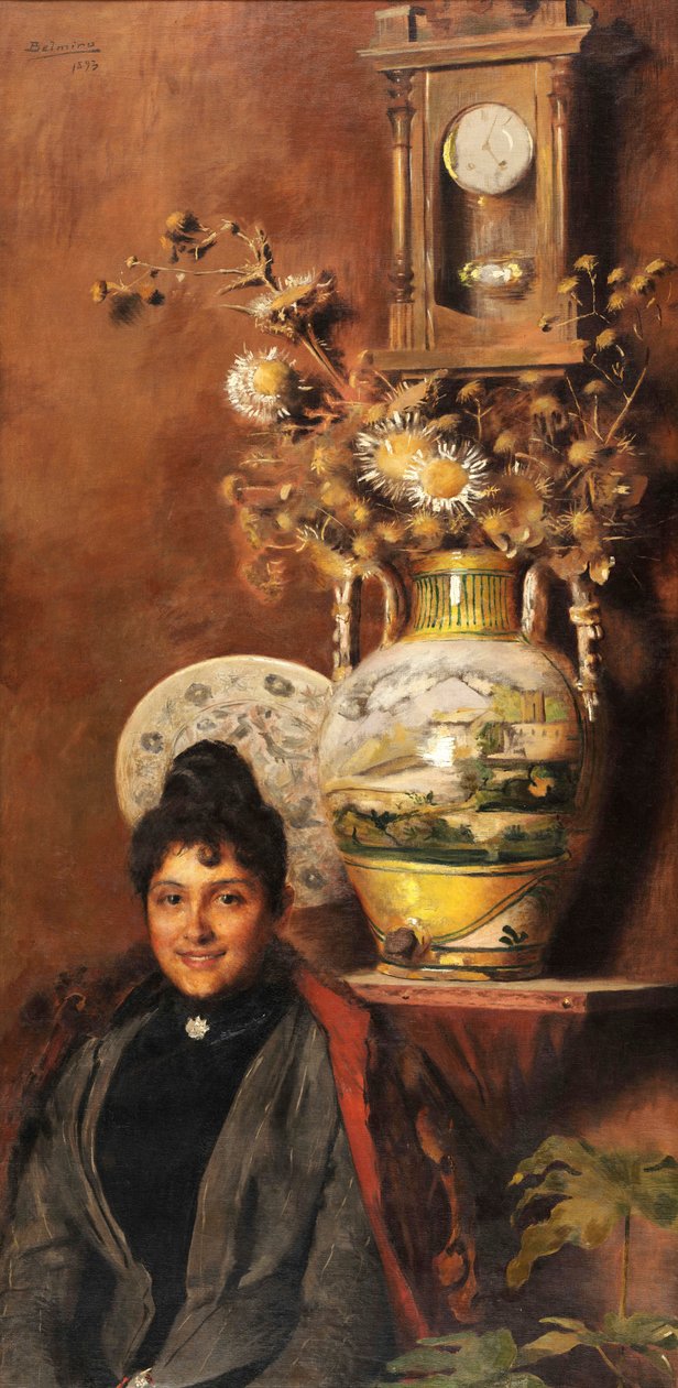 Jarrón con flores de Belmiro de Almeida