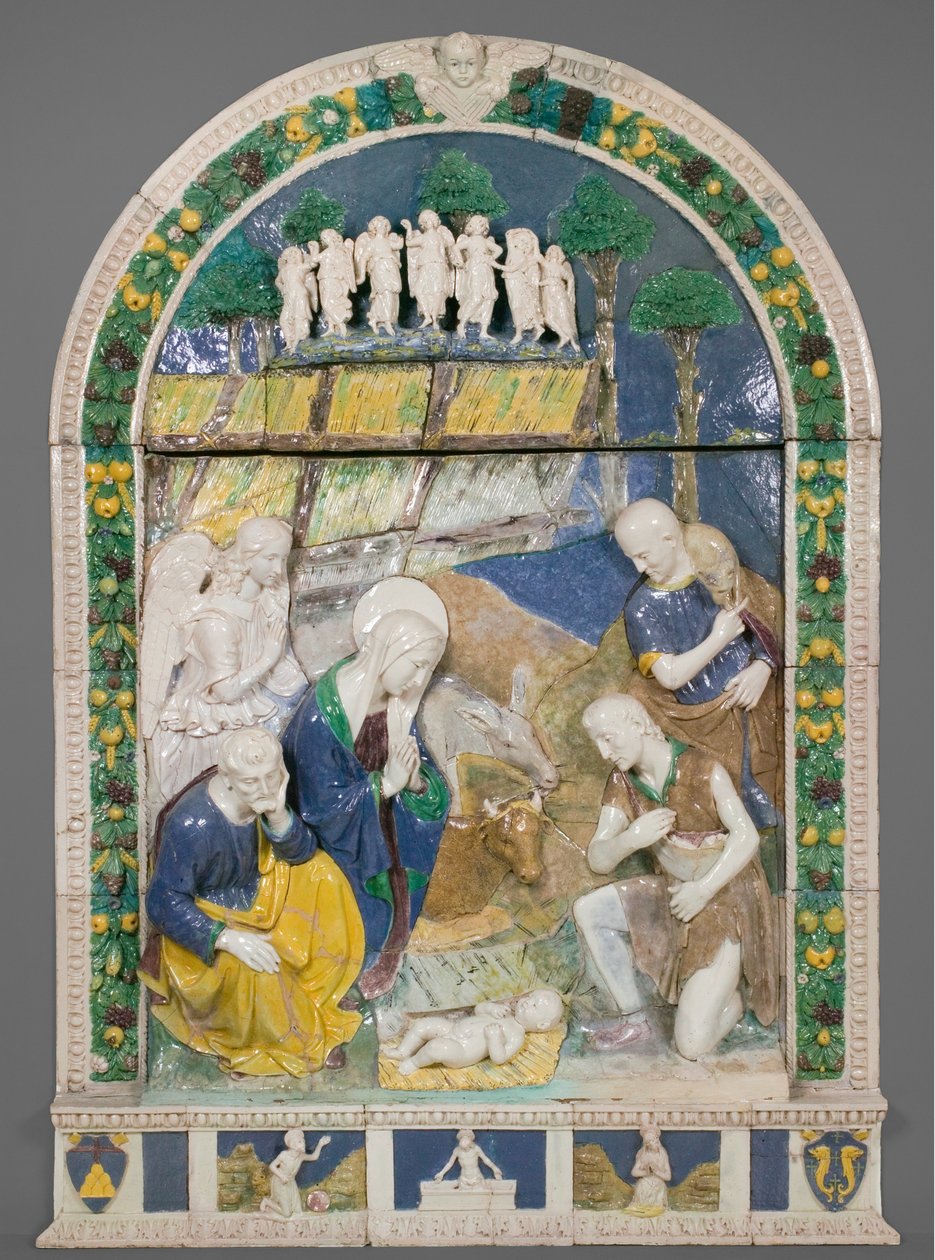 Adoración de los pastores de Benedetto Buglioni