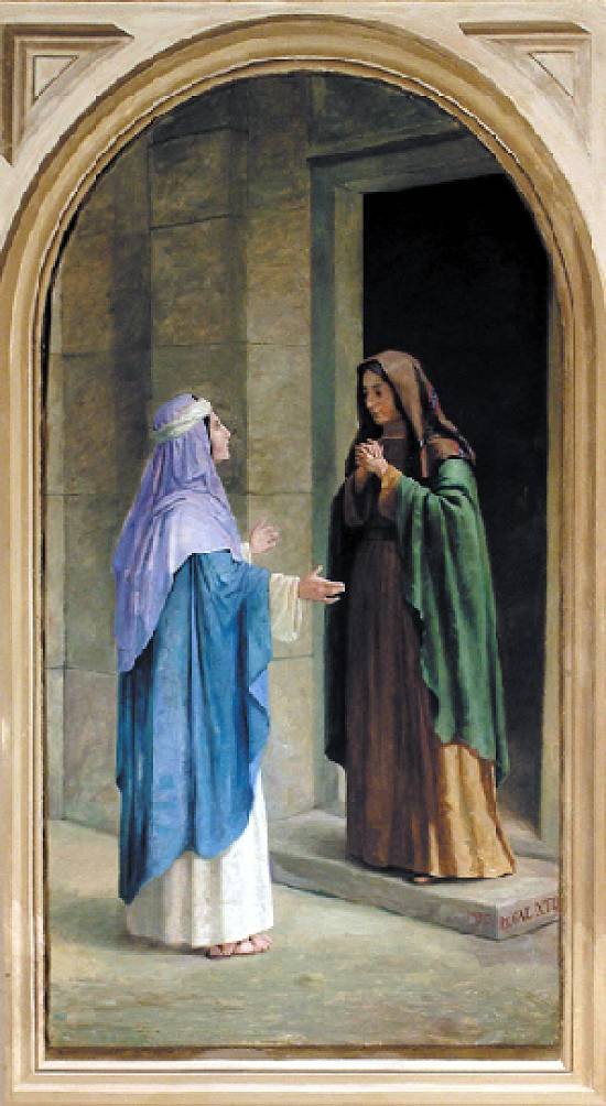 La Visitación de la Virgen a Santa Isabel de Benedito Calixto