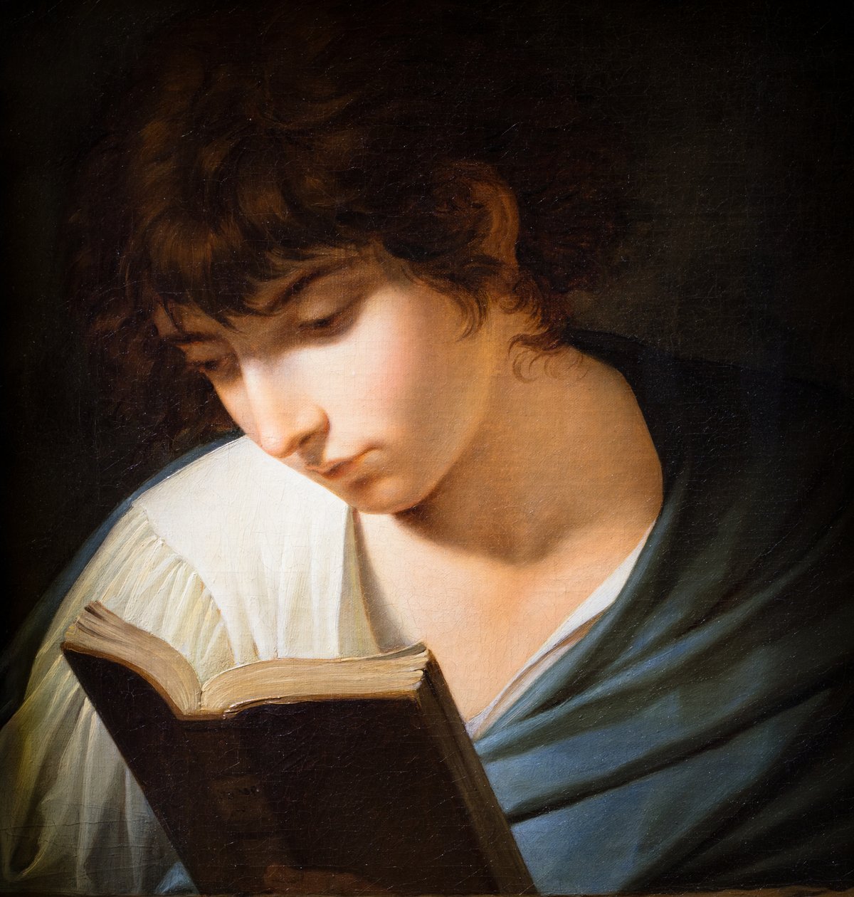 Joven leyendo a Homero de Benigne Gagnereaux