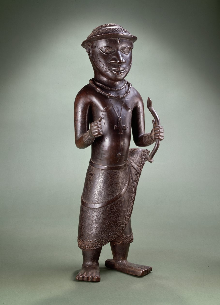 Mensajero (bronce) de Benin