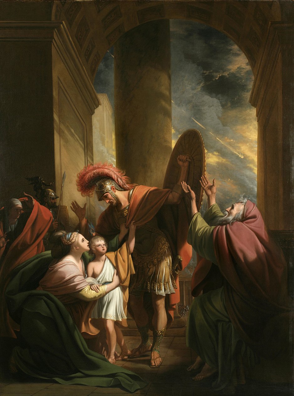 Eneas y Creusa, 1771 de Benjamin West