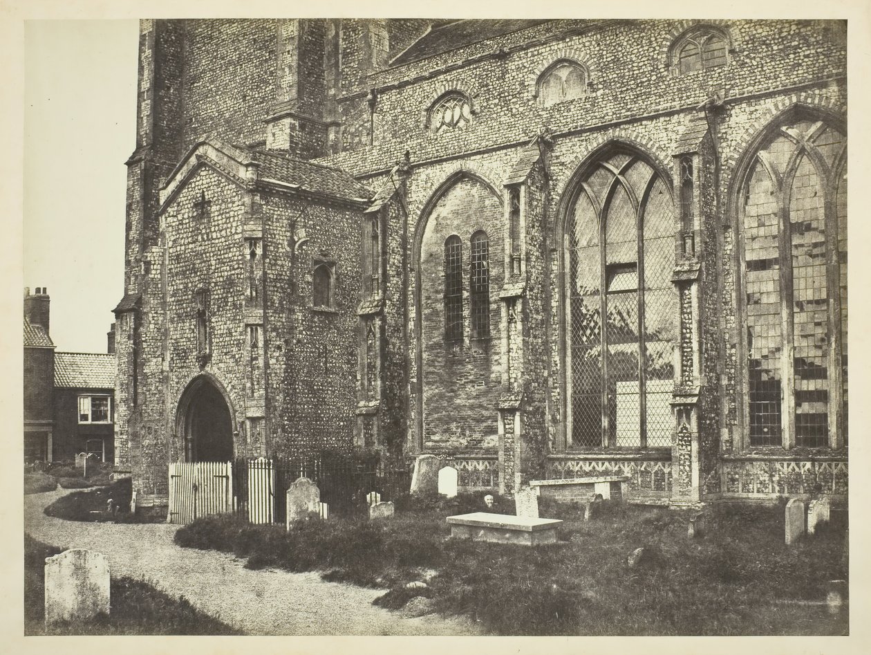Lado Sur de la Iglesia de Cromer, c. 1850s de Benjamin Brecknell Turner