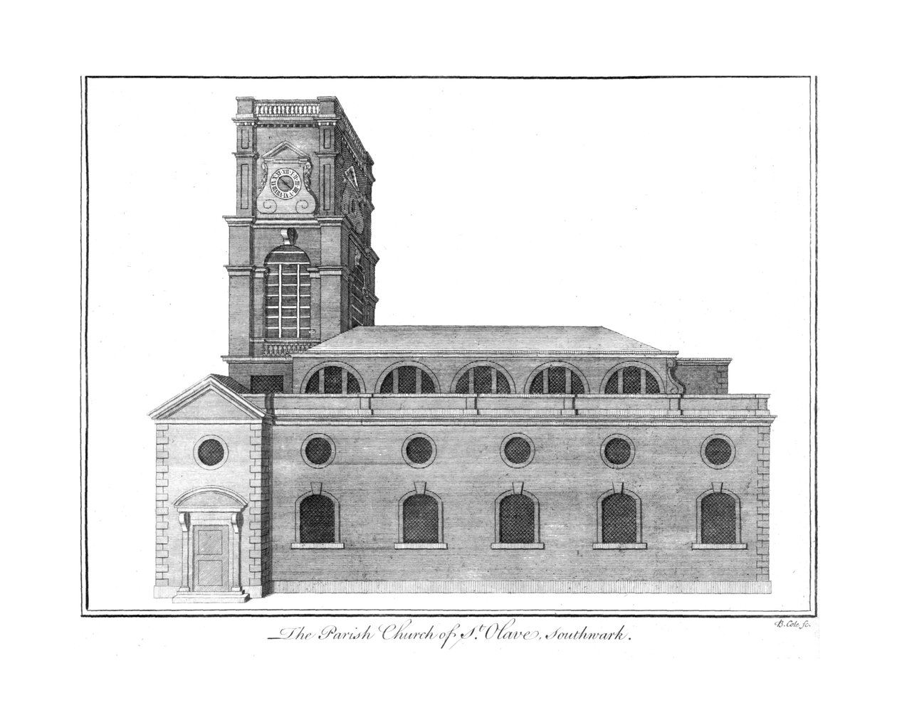 La iglesia parroquial de St. Olave, Southwark de Benjamin Cole
