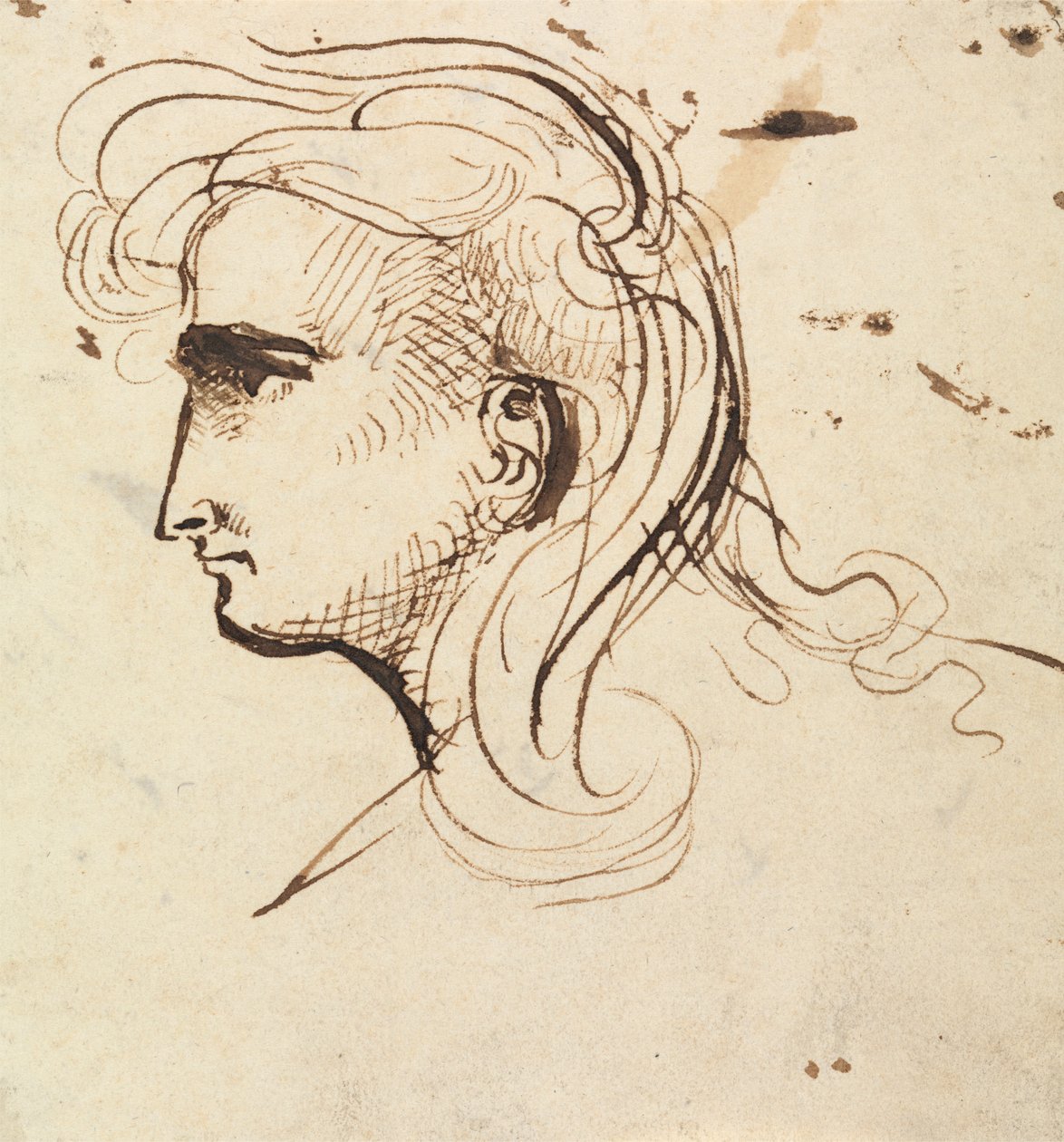 Estudio de la cabeza de Benjamin Robert Haydon