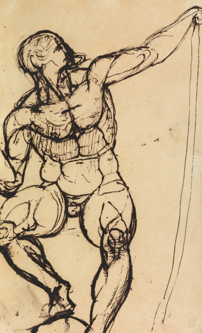 Estudio de un desnudo masculino de Benjamin Robert Haydon
