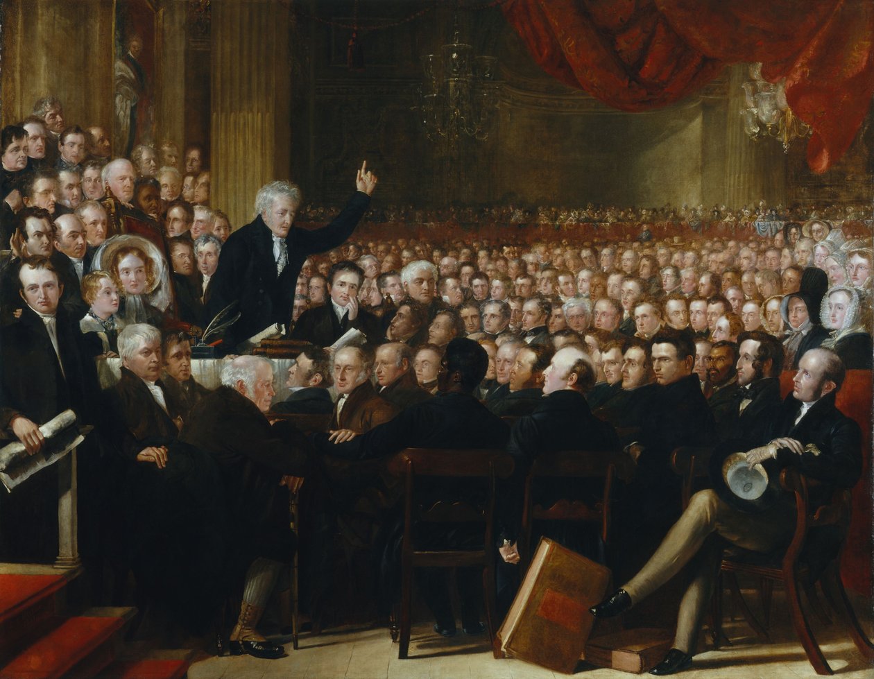 La Convención de la Sociedad Anti-Esclavitud de Benjamin Robert Haydon