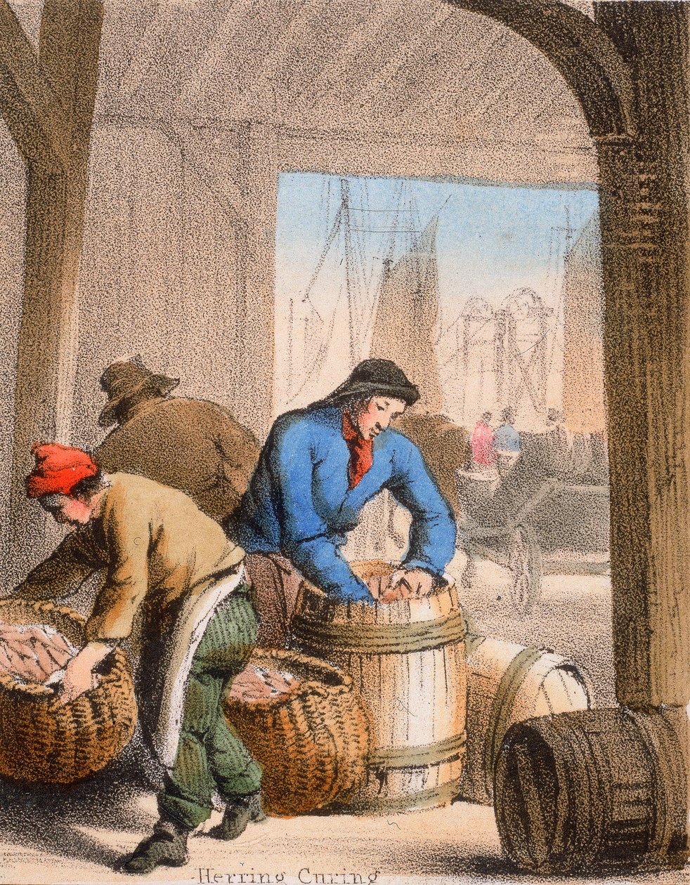 Curado de arenques, c. 1845 de Benjamin Waterhouse Hawkins