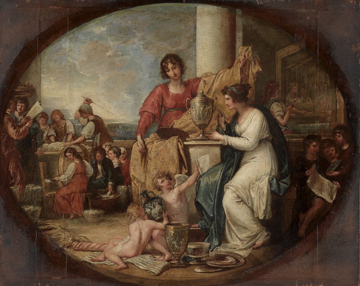 Fábrica británica - Un boceto de Benjamin West