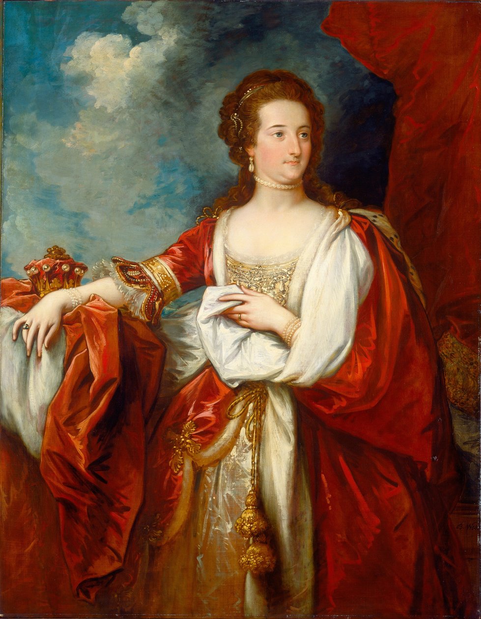 Isabel, condesa de Effingham, c. 1797 de Benjamin West