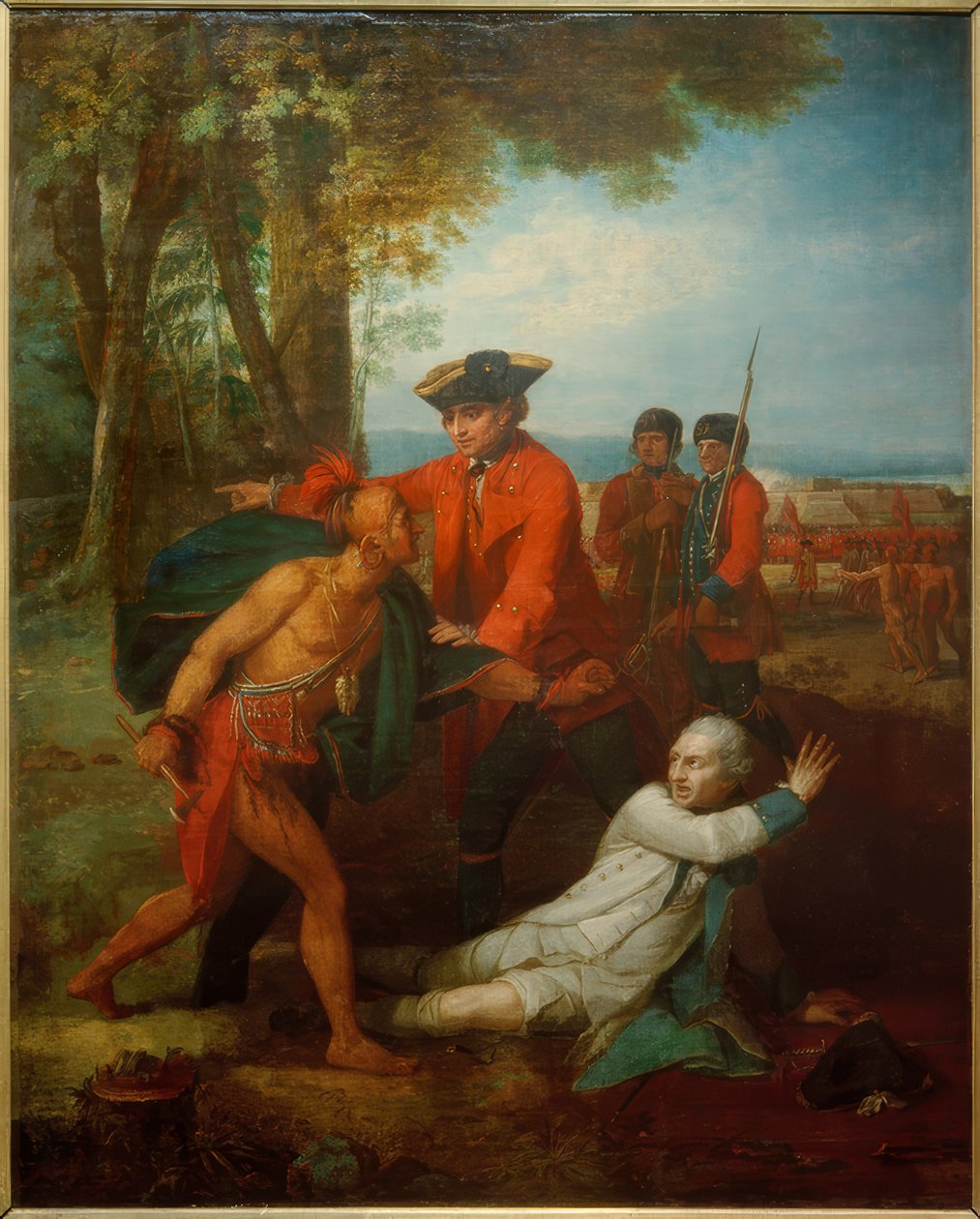 El General Johnson rescata a un oficial de Benjamin West