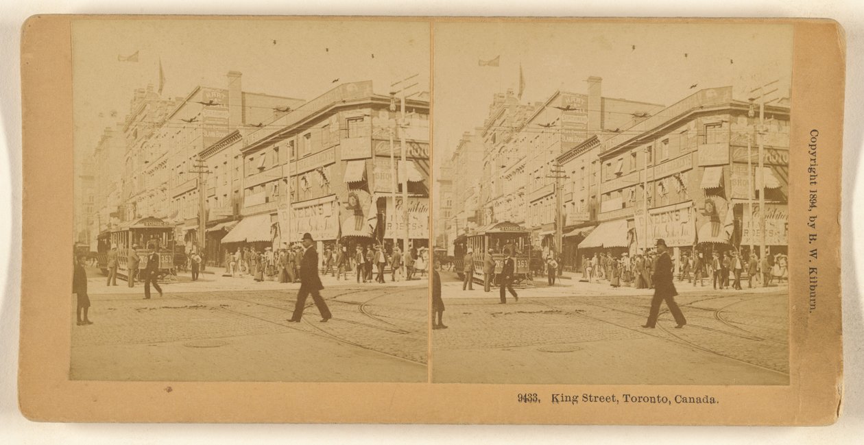 King Street, Toronto, Canadá. de Benjamin West Kilburn