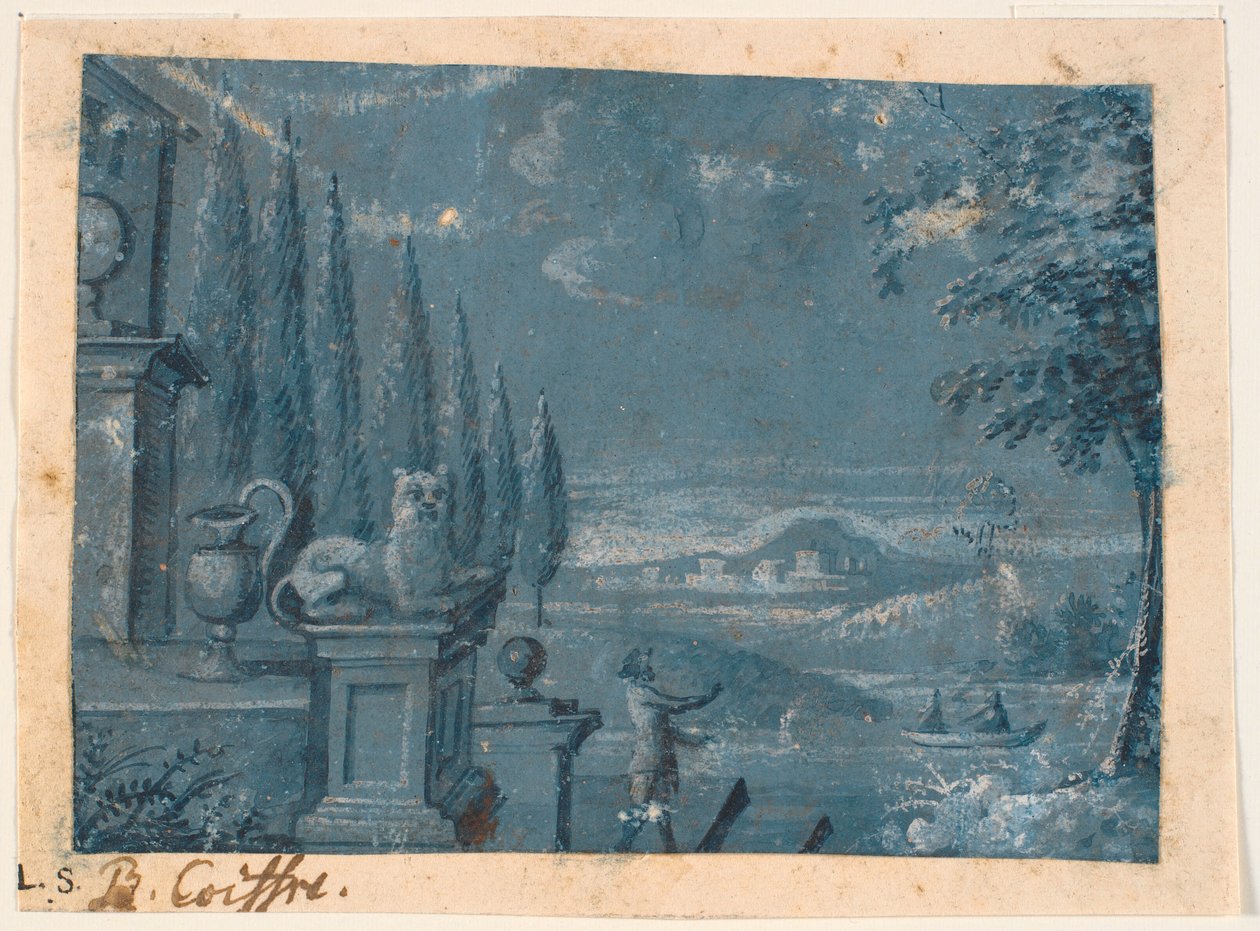 Paisaje junto a una casa con terraza de Benoît Le Coffre