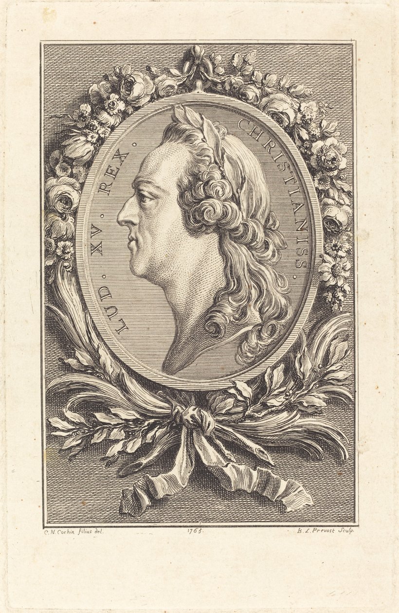 Luis XV de Benoît Louis Prévost after Charles Nicolas Cochin II