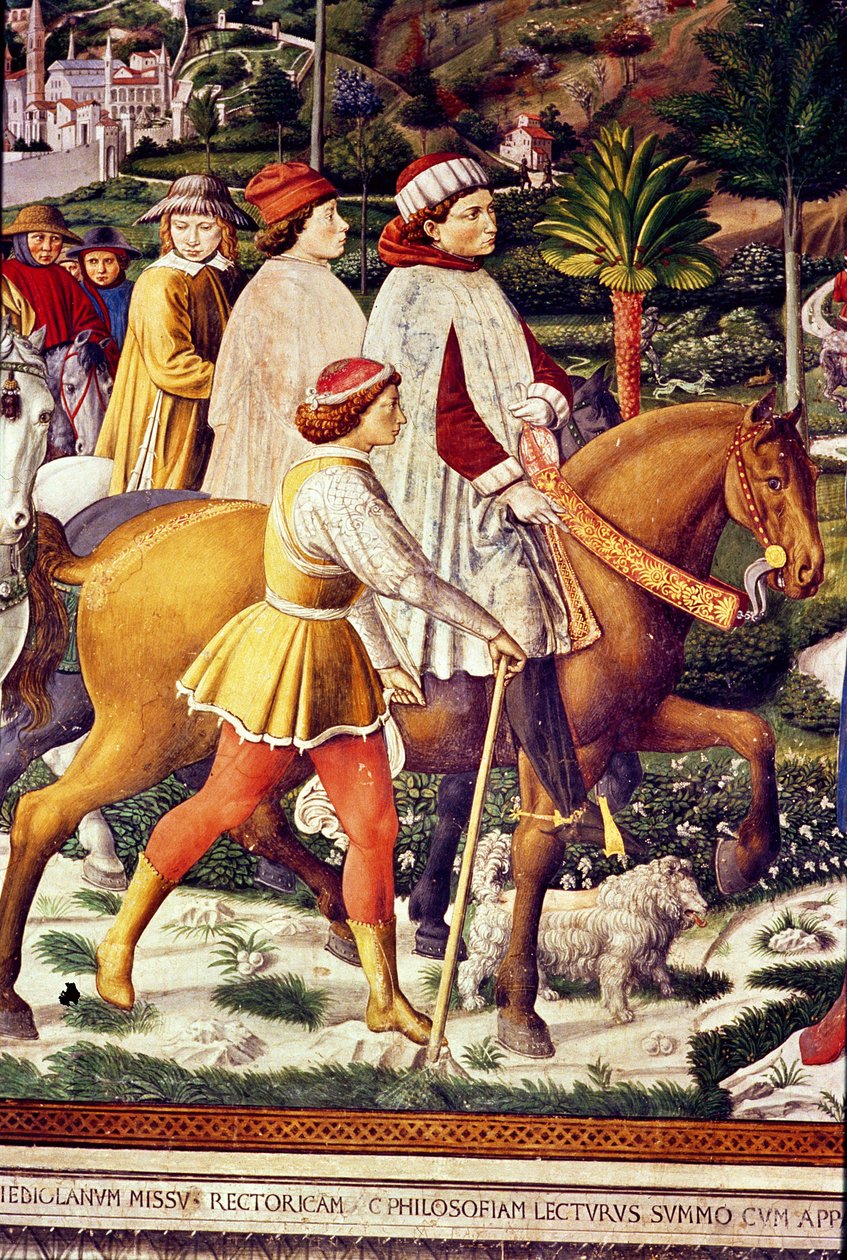 La vida de San Agustín (detalle) de Benozzo di Lese di Sandro Gozzoli