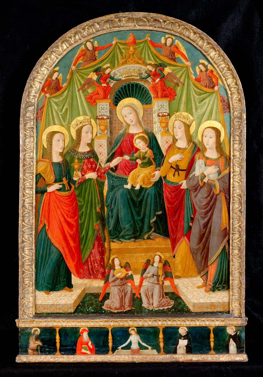El Matrimonio Místico de Santa Catalina de Benozzo di Lese di Sandro Gozzoli