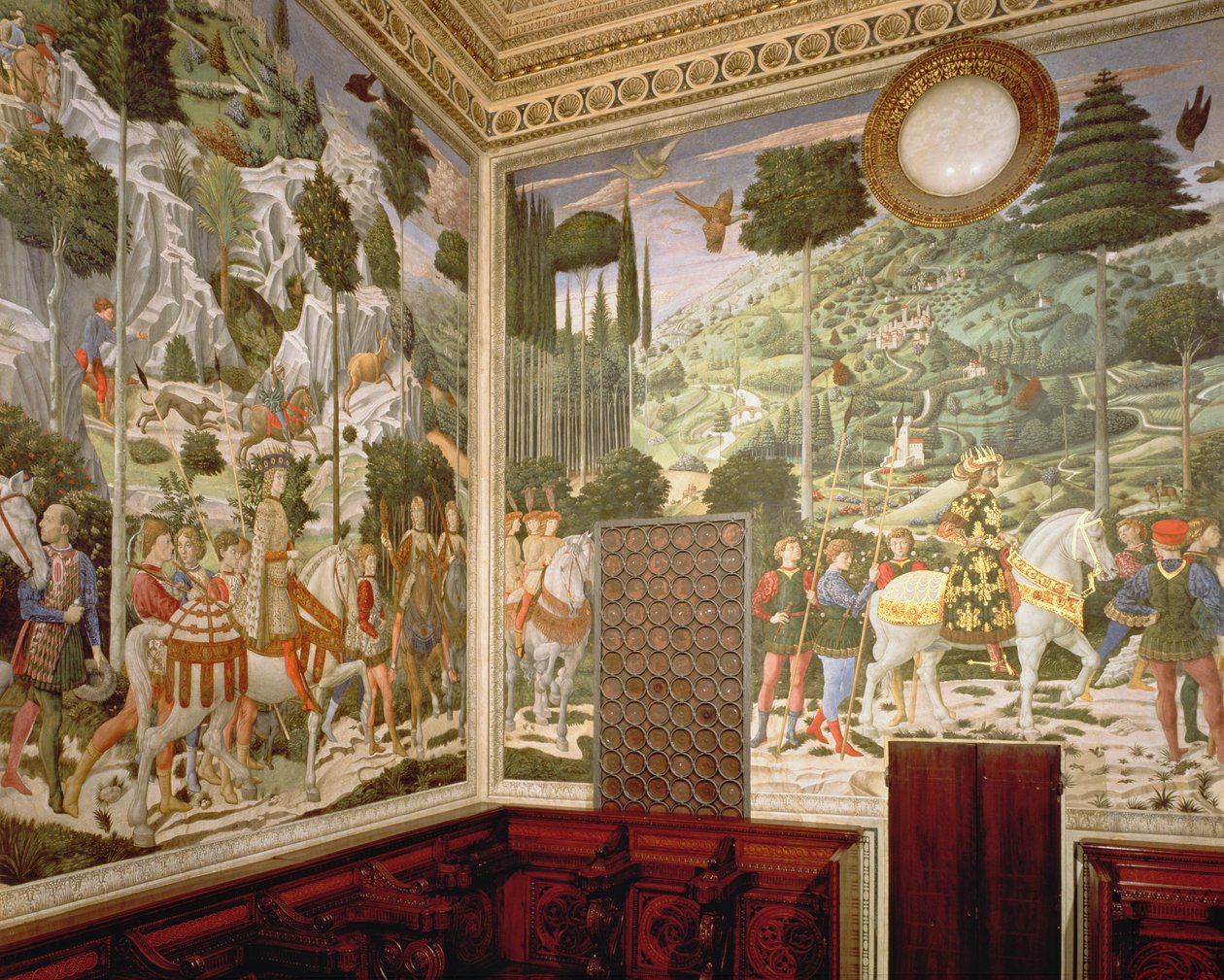 La procesión de los Reyes Magos, 1459-60 de Benozzo di Lese di Sandro Gozzoli