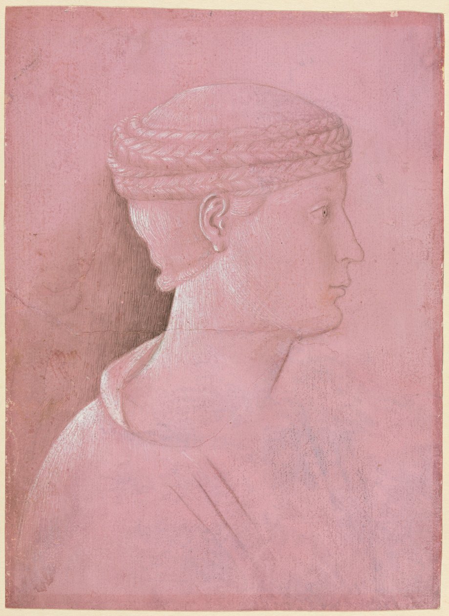 Busto de una Mujer (recto) de Benozzo Gozzoli