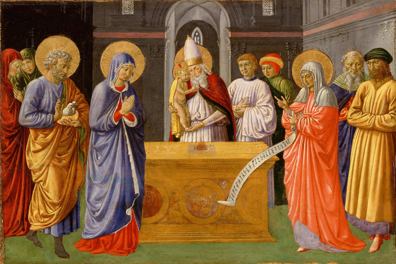 Gozzoli - Purificación de la Virgen, 1461-1462 de Benozzo Gozzoli