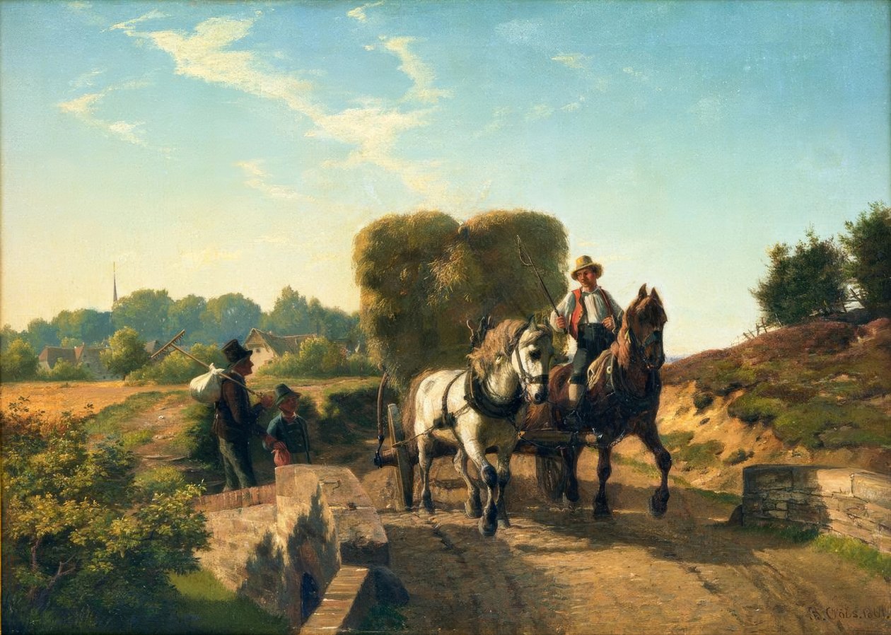 Berend Goos, regreso de la cosecha de heno de Berend Goos