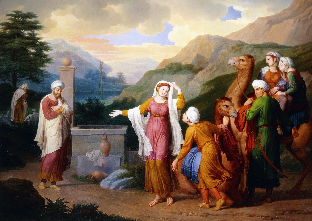 Rebeca en el pozo, 1824 de Bernard Duvivier