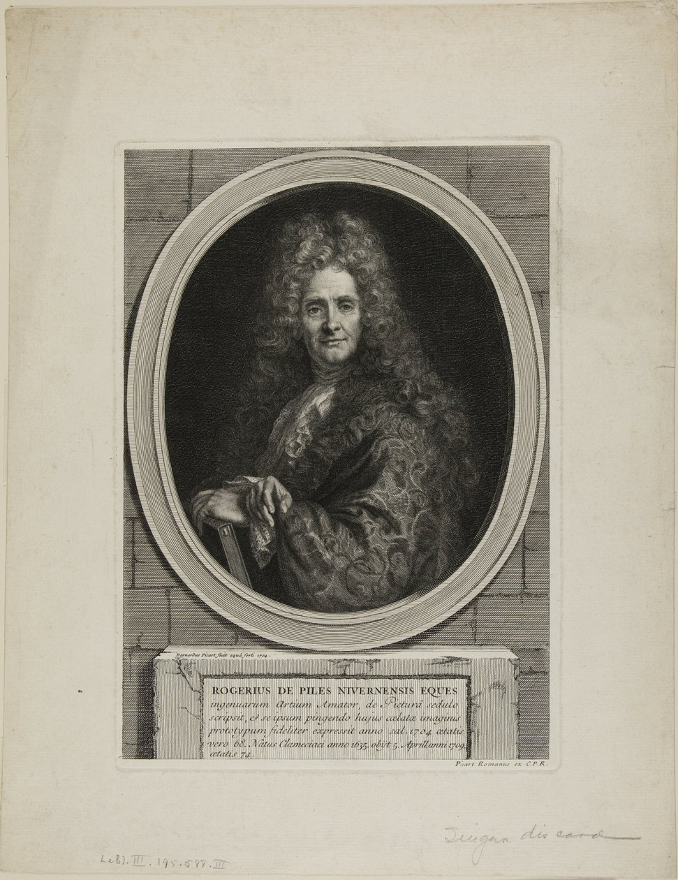 Roger de Piles de Bernard Picart