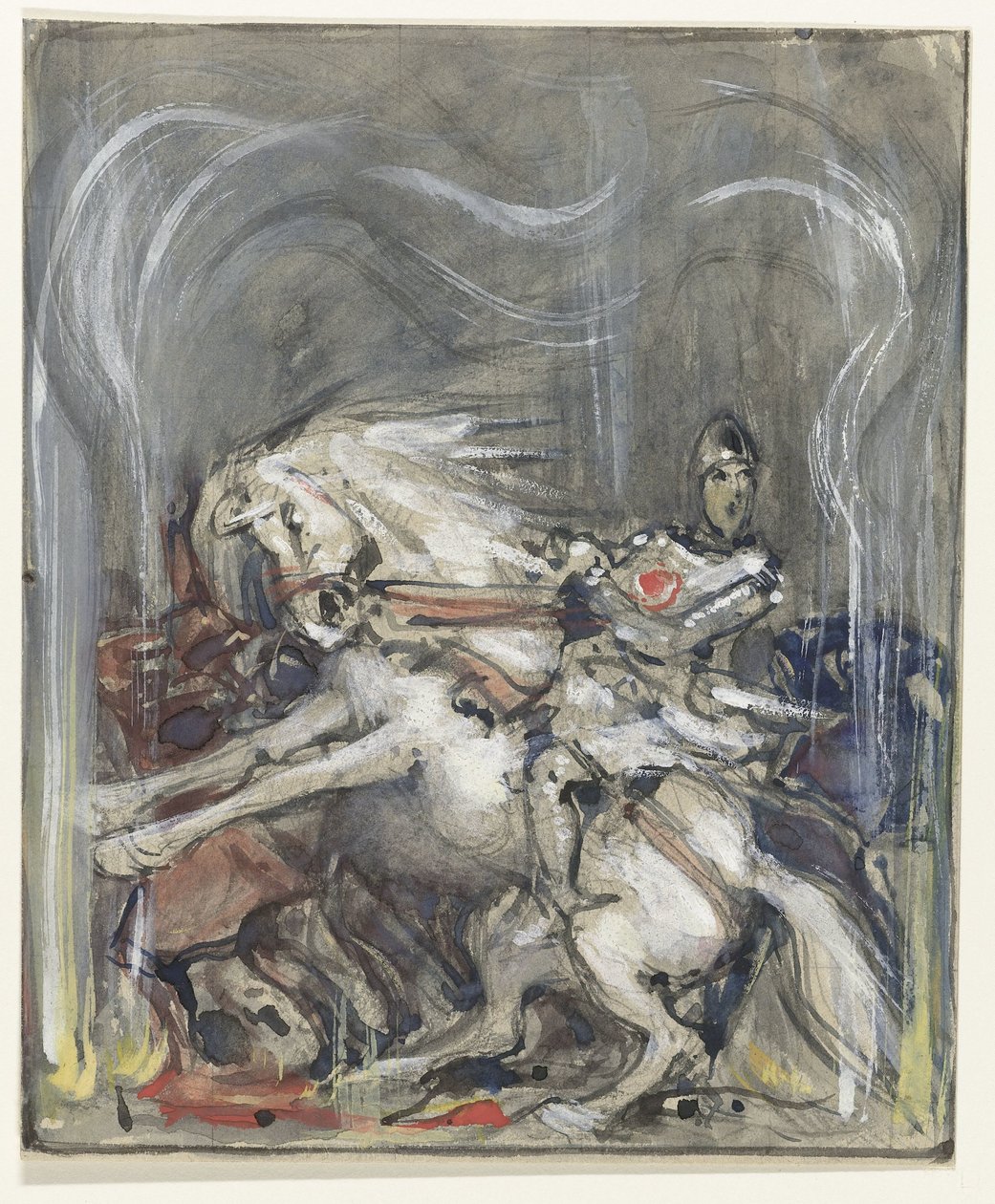 Jinete en caballo encabritado de Bernard Willem Wierink